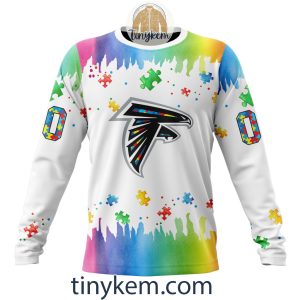 Atlanta Falcons Autism Tshirt Hoodie With Customized Design For Awareness Month2B4 uyipI