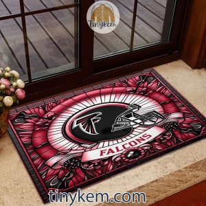 Atlanta Falcons Stained Glass Design Doormat