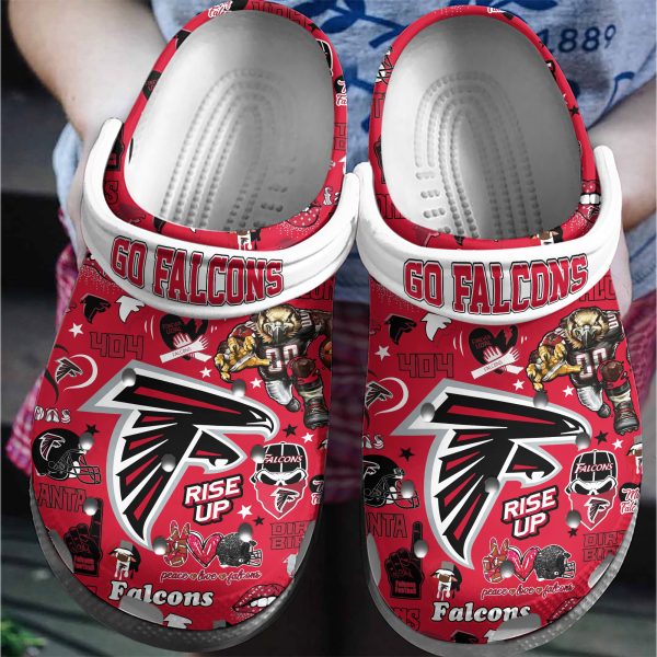 Atlanta Falcons Unisex Clogs Crocs: Icons Bundle Design