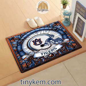 Auburn Tigers Stained Glass Design Doormat