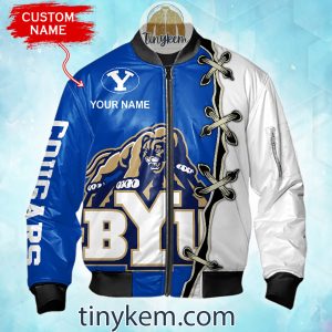 BYU Cougars Custom Name Bomber Jacket