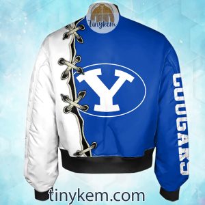 BYU Cougars Custom Name Bomber Jacket2B3 hYMAg