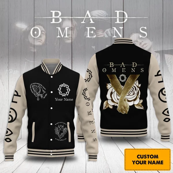 Bad Omens Customized Baseball Jacket