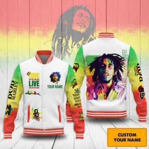 Bob Marley Baseball Jacket: Let’s Get Together and Feel Alright