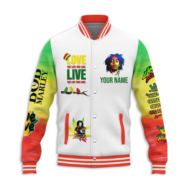 Bob Marley Customized Baseball Jacket