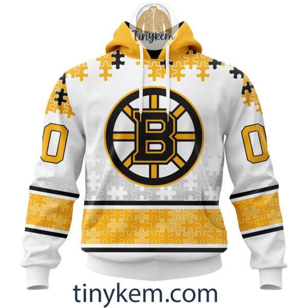 Boston Bruins Autism Awareness Customized Hoodie, Tshirt, Sweatshirt