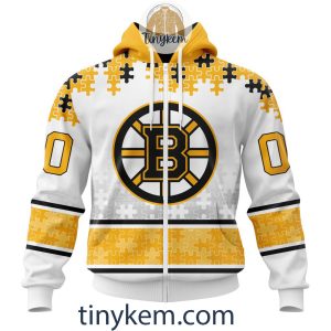 Boston Bruins Autism Awareness Customized Hoodie Tshirt Sweatshirt2B2 msLtr