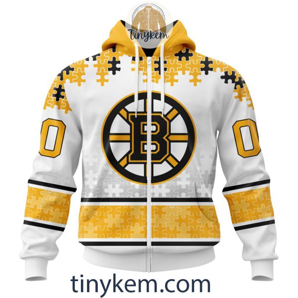 Boston Bruins Autism Awareness Customized Hoodie, Tshirt, Sweatshirt