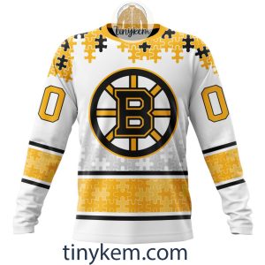 Boston Bruins Autism Awareness Customized Hoodie Tshirt Sweatshirt2B4 zDy8Y