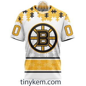 Boston Bruins Autism Awareness Customized Hoodie Tshirt Sweatshirt2B6 KsEza