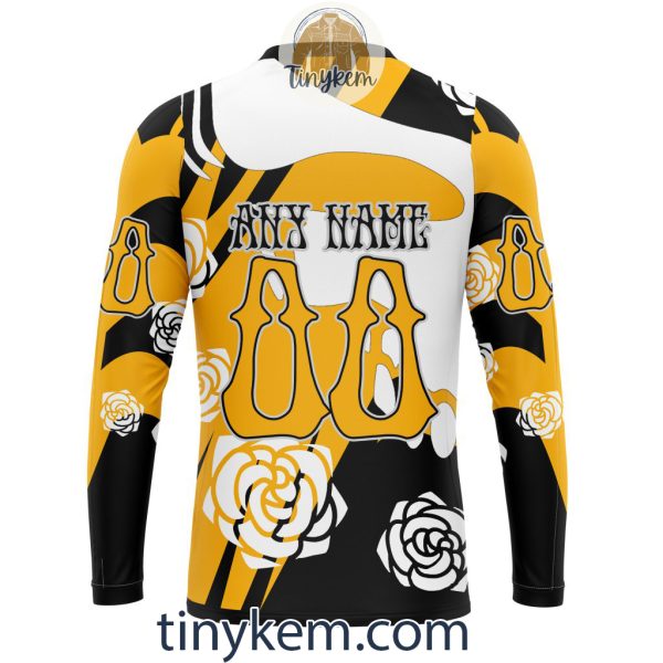 Boston Bruins Customized Hoodie, Tshirt With Gratefull Dead Skull Design