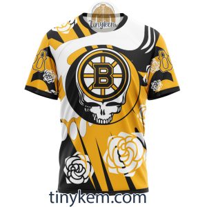 Boston Bruins Customized Hoodie Tshirt With Gratefull Dead Skull Design2B6 AvfqO