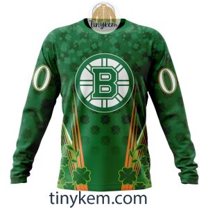 Boston Bruins Shamrocks Customized Hoodie Tshirt Gift for St Patricks Day2B4 zCuyC