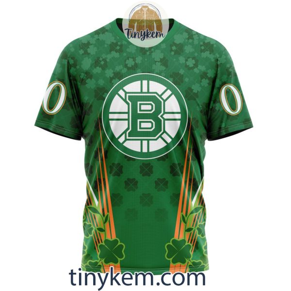 Boston Bruins Shamrocks Customized Hoodie, Tshirt: Gift for St Patrick’s Day
