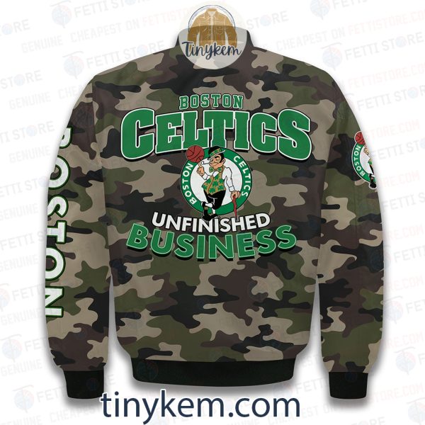 Boston Celtics Military Camo Bomber Jacket