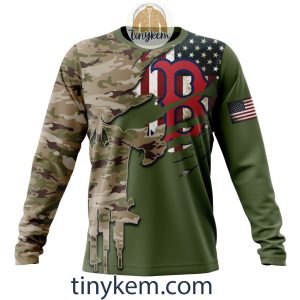 Boston Red Sox Skull Camo Customized Hoodie Tshirt Gift For Veteran Day2B4 8ILN1