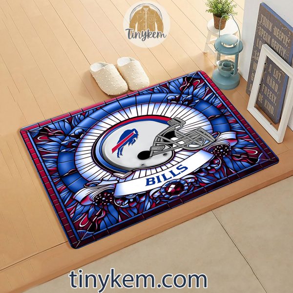 Buffalo Bills Stained Glass Design Doormat