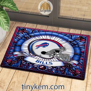 Buffalo Bills Stained Glass Design Doormat2B3 dl0EI