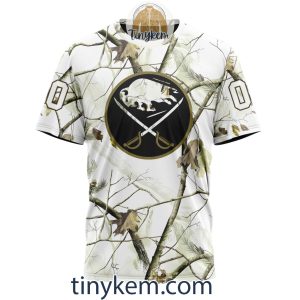 Buffalo Sabres Customized Hoodie Tshirt With White Winter Hunting Camo Design2B6 ODmYB