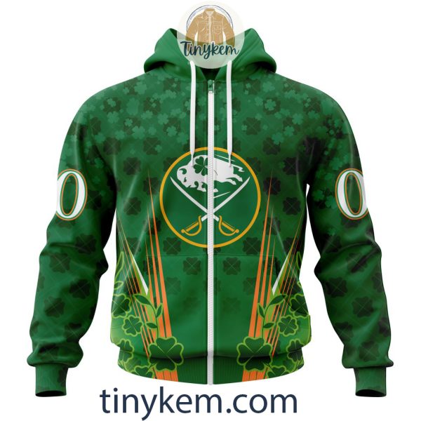 Buffalo Sabres Shamrocks Customized Hoodie, Tshirt: Gift for St Patrick’s Day