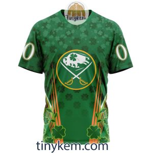 Buffalo Sabres Shamrocks Customized Hoodie Tshirt Gift for St Patricks Day2B6 zzka0