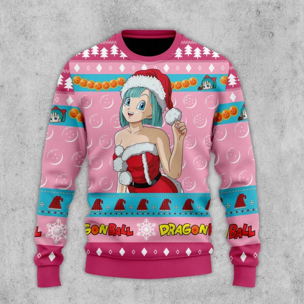 Bulma Dragon Ball Ugly Christmas Sweater