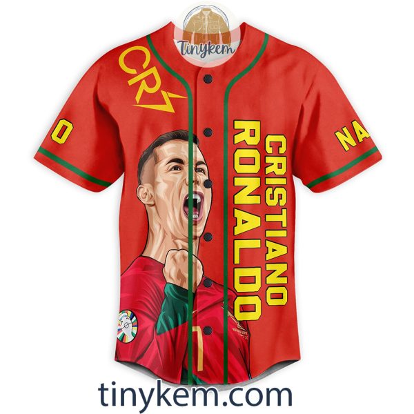 CR7 Customized Baseball Jersey: Ronaldo In Portugal Jersey