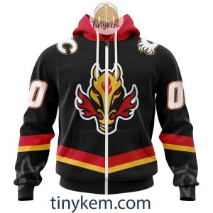 Calgary Flames 2023 Black Alternate Customized Hoodie, Tshirt, Long Sleeve