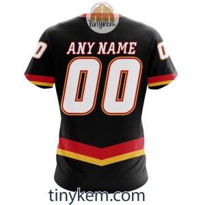 Calgary Flames 2023 Black Alternate Customized Hoodie Tshirt Long Sleeve2B7 z2j25