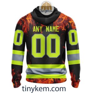 Calgary Flames Firefighters Customized Hoodie Tshirt Sweatshirt2B3 qP398