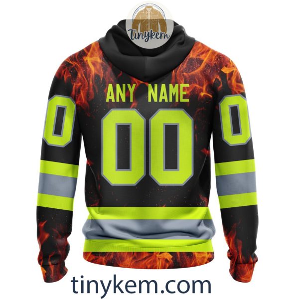 Calgary Flames Firefighters Customized Hoodie, Tshirt, Sweatshirt