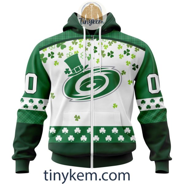 Carolina Hurricanes Hoodie, Tshirt With Personalized Design For St. Patrick Day