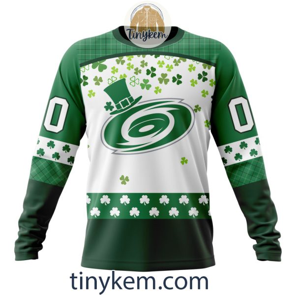Carolina Hurricanes Hoodie, Tshirt With Personalized Design For St. Patrick Day