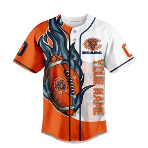 Chicago Bears Customized Baseball Jersey Monters Of The Midway2B3 i93mc
