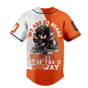 Chicago Bears Customized Baseball Jersey Monters Of The Midway2B4 kdj8A