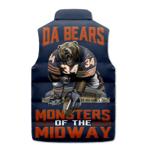 Chicago Bears Puffer Sleeveless Jacket Monters Of The Midway2B3 0nMC8