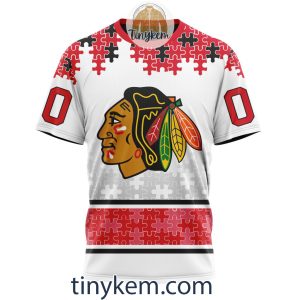 Chicago Blackhawks Autism Awareness Customized Hoodie Tshirt Sweatshirt2B6 VaXtH