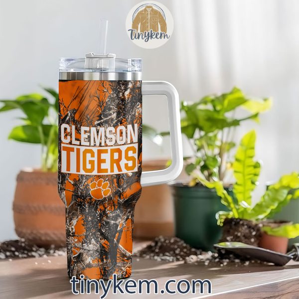 Clemson Tigers Realtree Hunting 40oz Tumbler