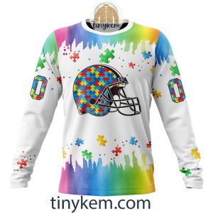 Cleveland Browns Autism Tshirt Hoodie With Customized Design For Awareness Month2B4 CcWM2