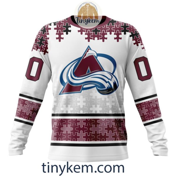 Colorado Avalanche Autism Awareness Customized Hoodie, Tshirt, Sweatshirt