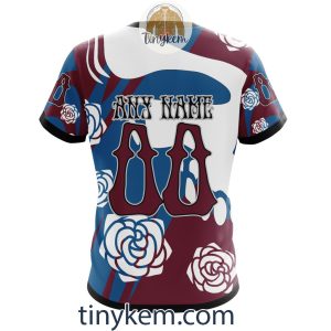 Colorado Avalanche Customized Hoodie Tshirt With Gratefull Dead Skull Design2B7 fivx7