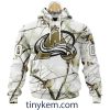 Chicago Blackhawks Customized Hoodie, Tshirt With White Winter Hunting Camo Design