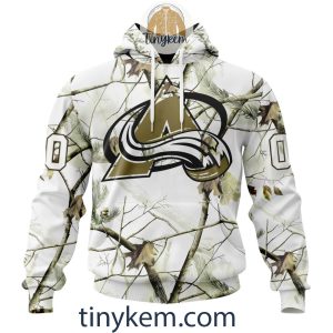 Colorado Avalanche Customized St.Patrick’s Day Design Vneck Long Sleeve Hockey Jersey