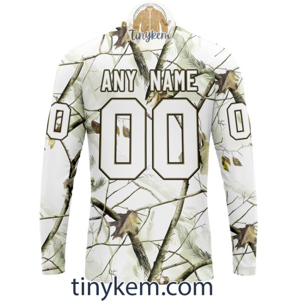 Colorado Avalanche Customized Hoodie, Tshirt With White Winter Hunting Camo Design