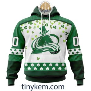 Colorado Avalanche Hoodie, Tshirt With Personalized Design For St. Patrick Day
