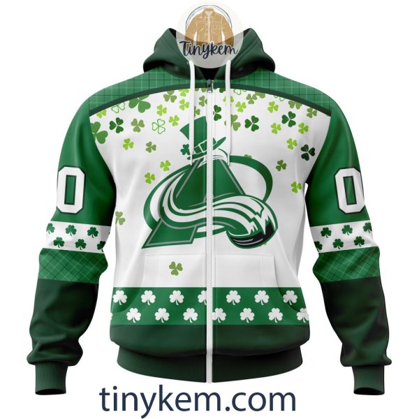 Colorado Avalanche Hoodie, Tshirt With Personalized Design For St. Patrick Day