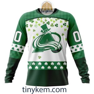 Colorado Avalanche Hoodie Tshirt With Personalized Design For St Patrick Day2B4 mzTgA