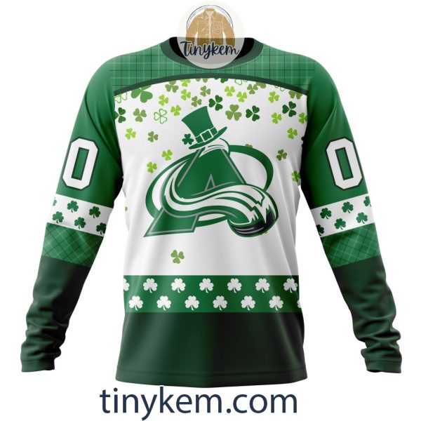 Colorado Avalanche Hoodie, Tshirt With Personalized Design For St. Patrick Day