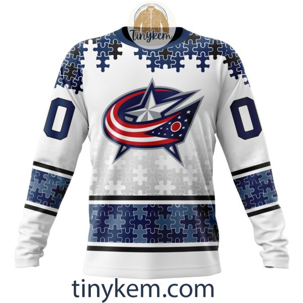 Columbus Blue Jackets Autism Awareness Customized Hoodie, Tshirt, Sweatshirt