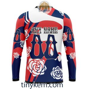 Columbus Blue Jackets Customized Hoodie Tshirt With Gratefull Dead Skull Design2B5 L4jLC
